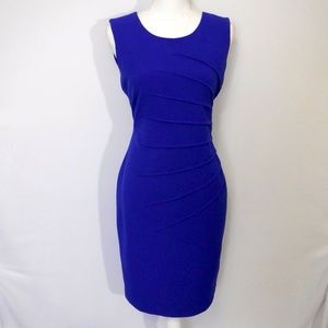 NWT New Directions Blue Sheath Dress Size 4